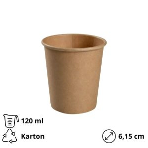 Posodica za omako 120 ml kraft 50 kos