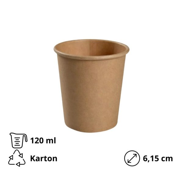 Posodica za omako 120 ml kraft 50 kos