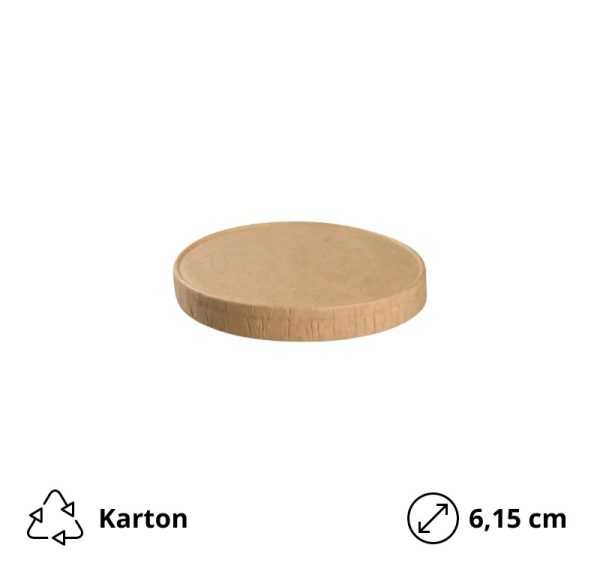 Papirnat pokrov d=6,15 cm kraft