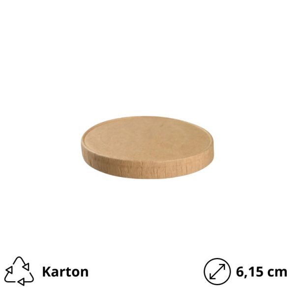 Papirnat pokrov d=6,15 cm kraft