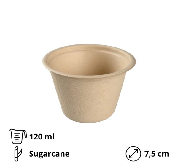 Posodica za omako BIO (sugarcane) 120 ml 100 kos
