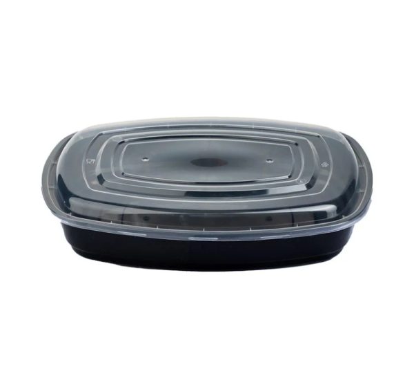 Posodica s pokrovom PP 2500 ml 32×24.3×6.8 cm črna