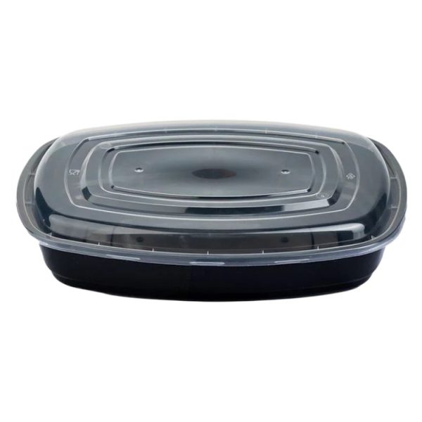 Posodica s pokrovom PP 2500 ml 32×24.3×6.8 cm črna