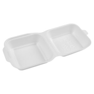 Burger embalaža 150x150x70 mm XPS bela 500 kos