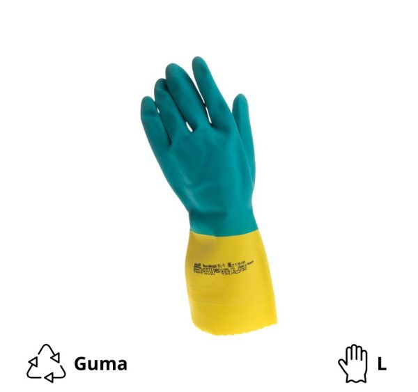 Gospodinjske rokavice Vileda HeavyWeight zelene ojačane L (enega para)