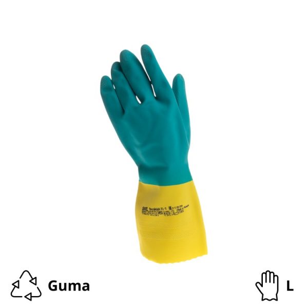 Gospodinjske rokavice Vileda HeavyWeight zelene ojačane L (enega para)