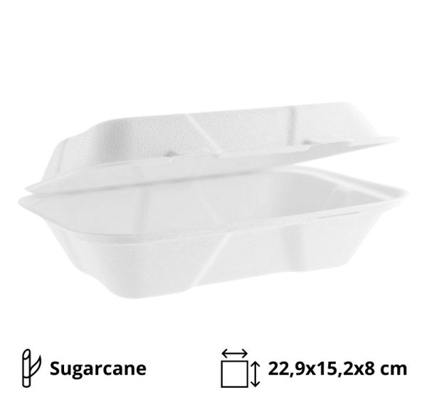 Embalaža BIO 22,9х15,2х8 cm, sladkorni trs 125 kos