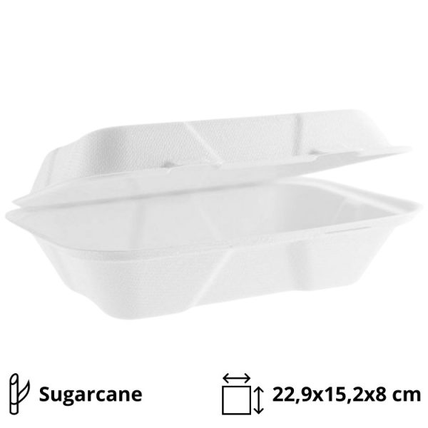 Embalaža BIO 22,9х15,2х8 cm, sladkorni trs 125 kos