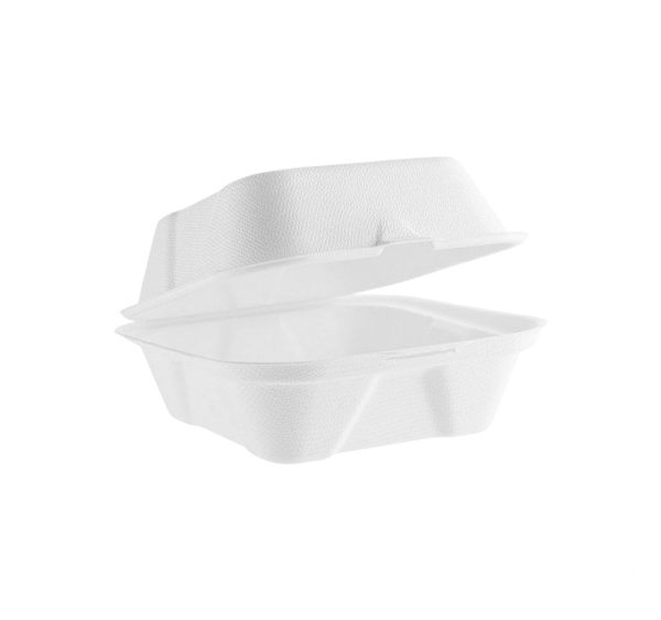 Burger embalaža PULP ECO 150x150x78 mm bela 50 kos