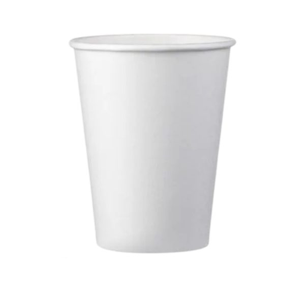 Papirnati kozarci 350 ml d=90 mm 1-slojni beli SUP, 50 kos