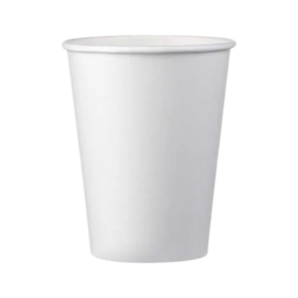 Papirnati kozarci 350 ml d=90 mm 1-slojni beli SUP, 50 kos