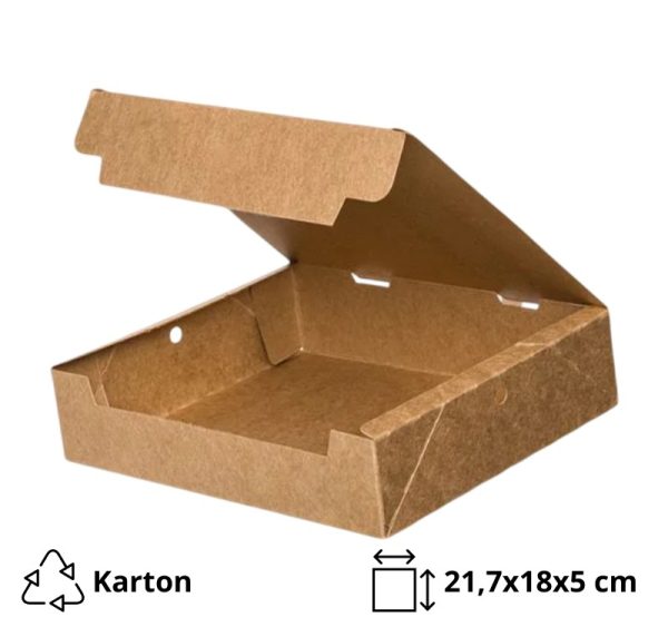 Škatla s pokrovom 21,7x18x5 cm 25 kos