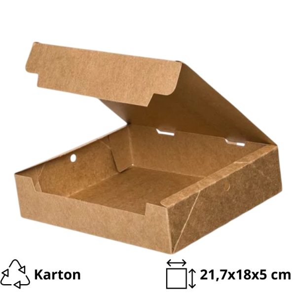 Škatla s pokrovom 21,7x18x5 cm 25 kos