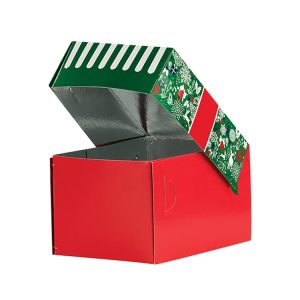 Škatla s pokrovom za sladice 13x10x8 cm CHRISTMAS [11 kos/pak]