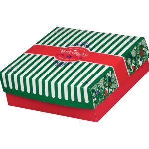 Škatla s pokrovom za sladice 25x25x8 cm CHRISTMAS [11 kos/pak]