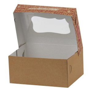 Škatla za sladice z oknom 17×12.6×7.8 cm CHRISTMAS [11 kos/pak]