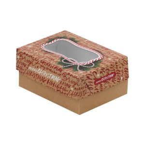Škatla za sladice z oknom 17×12.6×7.8 cm CHRISTMAS