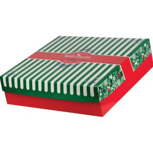 Škatla s pokrovom za sladice 35x35x10 cm CHRISTMAS [11 kos/pak]