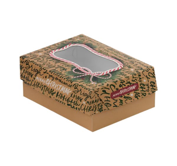 Škatla s pokrovom za sladice 19×14.5 x8 cm CHRISTMAS [11 kos/pak]