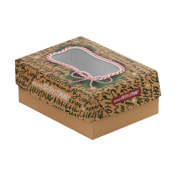 Škatla s pokrovom za sladice 19×14.5 x8 cm CHRISTMAS [11 kos/pak]