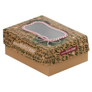 Škatla s pokrovom za sladice 19×14.5 x8 cm CHRISTMAS [11 kos/pak]