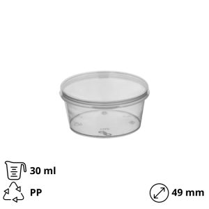 Posodica za omako z pokrovom PP 30 ml 50 kos