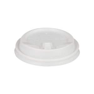 Pokrov z luknjo PP d=80 mm bel 100 kos