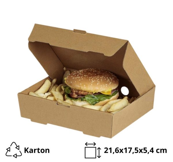Škatla s pokrovom 21,6x17x5,4 cm 100 kos