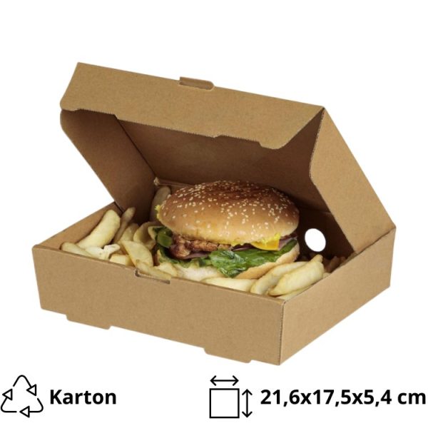 Škatla s pokrovom 21,6x17x5,4 cm 100 kos