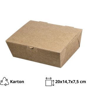 Škatla s pokrovom 20x14x7,5 cm 25 kos