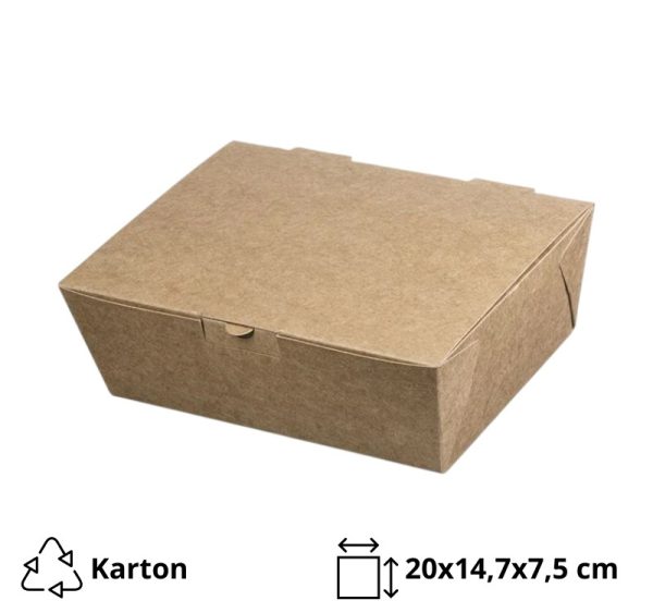 Škatla s pokrovom 20x14x7,5 cm 25 kos