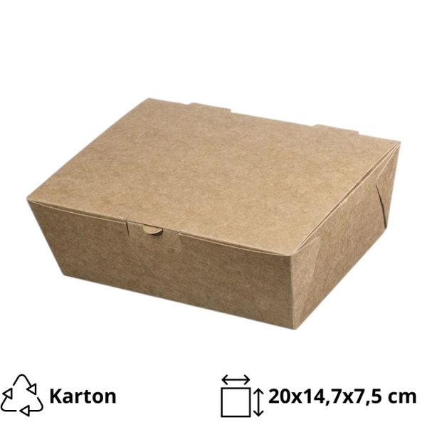 Škatla s pokrovom 20x14x7,5 cm 25 kos