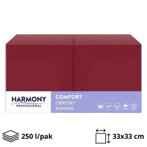 Papirnate serviete 2 sl 33×33 cm bordo 250 l/pak