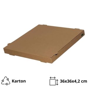 Škatla za pizzo 36х36х4,2 cm kraft [100 kos/pak]