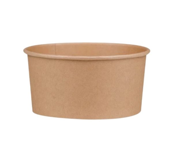 Papirnata posoda 1100 ml d=150 mm kraft brez pokrova 50 kos