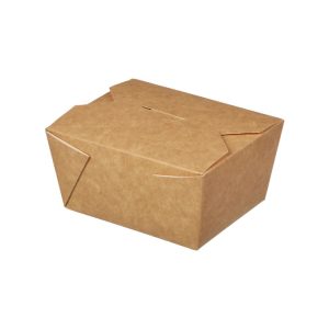 Papirnata posoda Fold Box 900 ml 150х115х53 mm kraft 25 kos