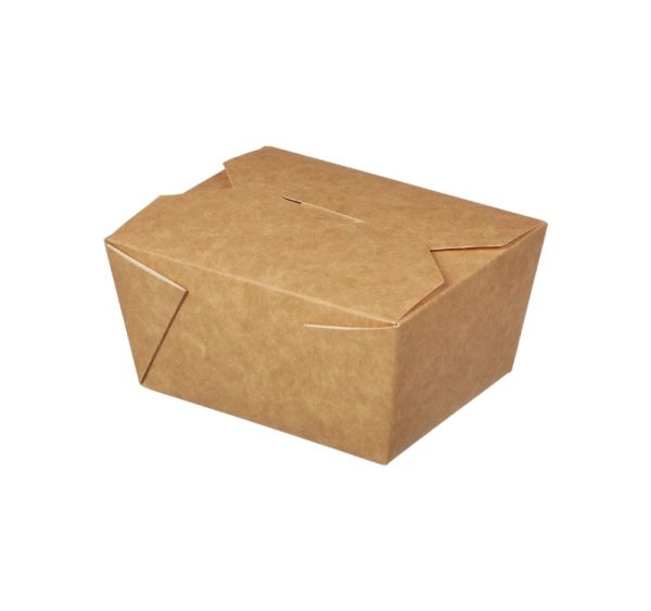 Papirnata posoda Fold Box 900 ml 150х115х53 mm kraft 25 kos