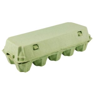 Embalaža za 10 jajc celulozni karton, zelen [400 kos/pak]