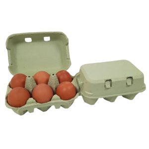 Embalaža za 12 jajc celulozni karton, zelen [270 kos/pak]