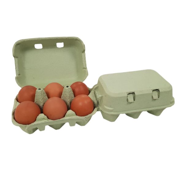 Embalaža za 12 jajc celulozni karton, zelen [270 kos/pak]