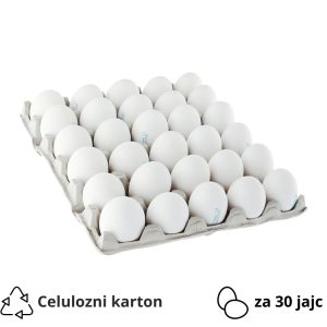 Pladenj za 30 jajc celulozni karton, siva [125 kos/pak]