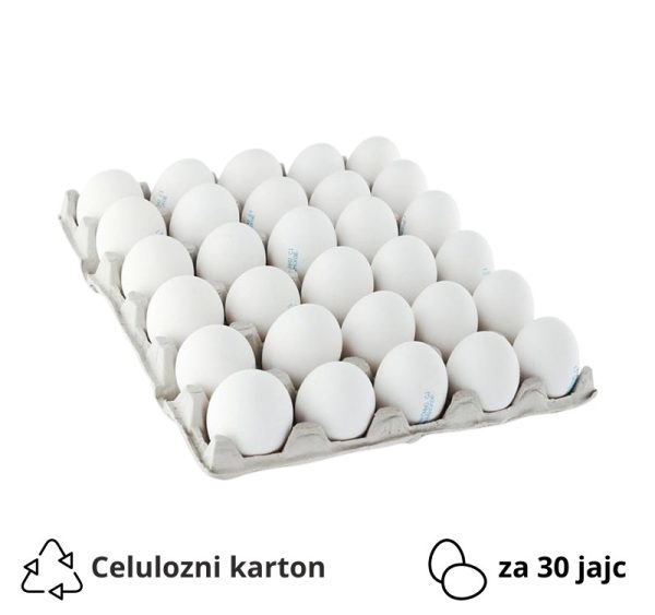 Pladenj za 30 jajc celulozni karton, siva [125 kos/pak]