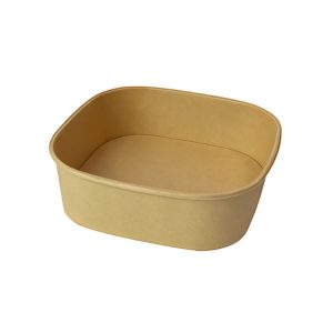 Papirnata posoda 1200 ml 170х170х66 mm, kraft, brez pokrova 50 kos