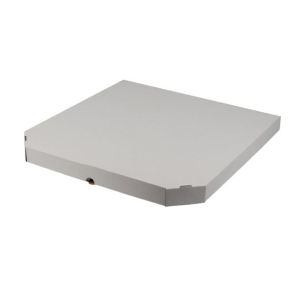 Škatla za pizzo 33х33х4 cm bela [100 kos/pak]