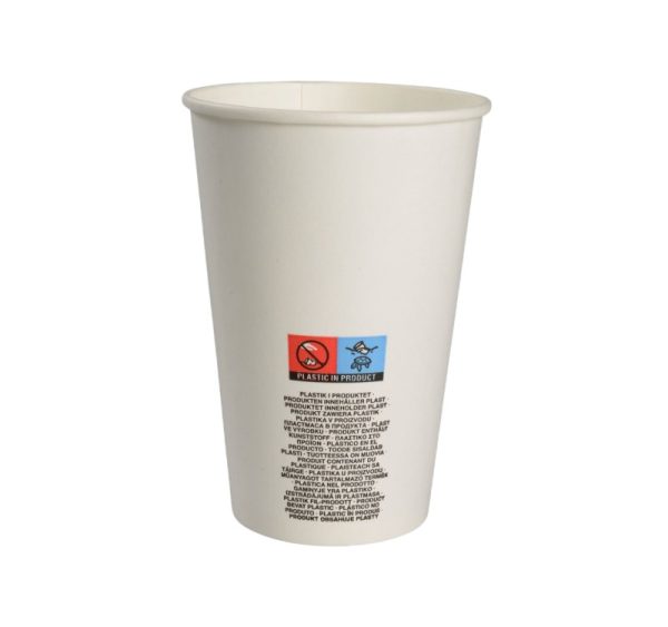 Papirnati kozarci 400 (500) ml d=90 mm za hladne napitke dvojni PE 50 kos