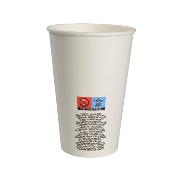 Papirnati kozarci 400 (500) ml d=90 mm za hladne napitke dvojni PE 50 kos