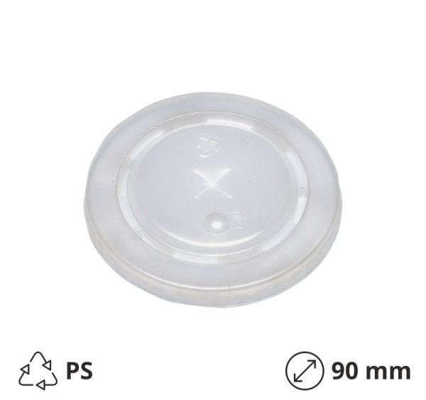 Pokrov raven z luknjo PS d=90 mm 100 kos