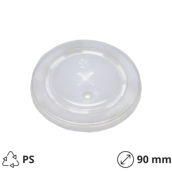 Pokrov raven z luknjo PS d=90 mm 100 kos