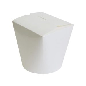 Papirnata posoda za WOK 750 ml bela 50 kos