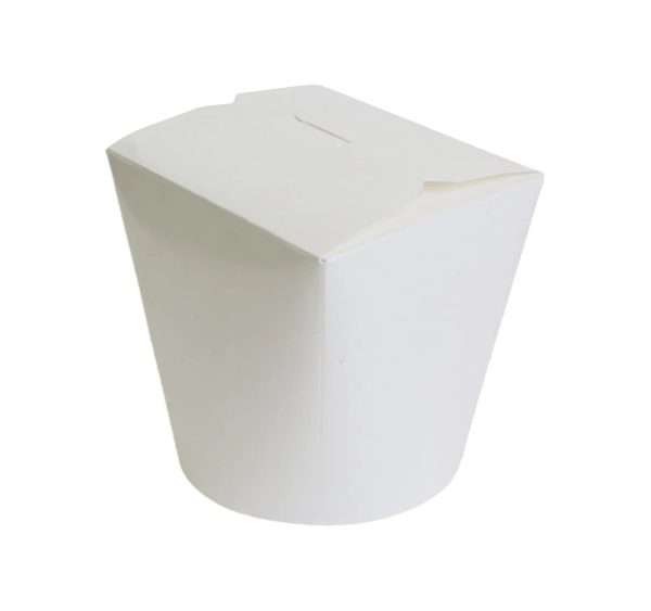 Papirnata posoda za WOK 750 ml bela 50 kos